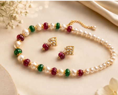 Aurora pearl necklace N016